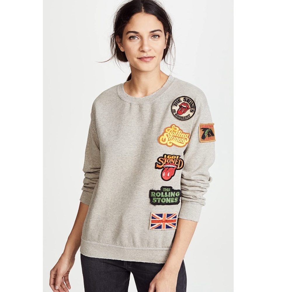Madeworm rock sweatshirt with patches